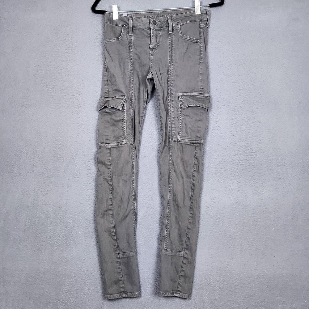 Citizens Of Humanity Jeans Womens 26 Gray Cargo Skinny Mid Rise Stretch Denim